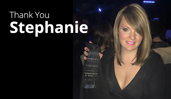 Stephanie Horner, celebrating 14 years with MjjM Salons