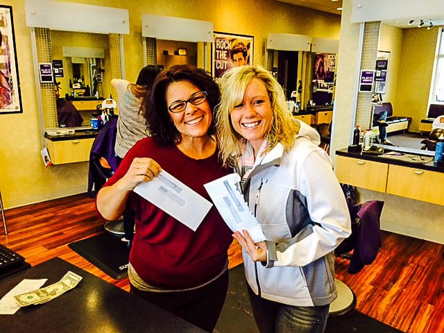 MjjM Salons stylists recognized during the Employee Longevity Program payout